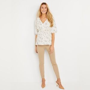 MOTHERHOOD MATERNITY The Maia Skinny Ankle Maternity Khaki Pants Size